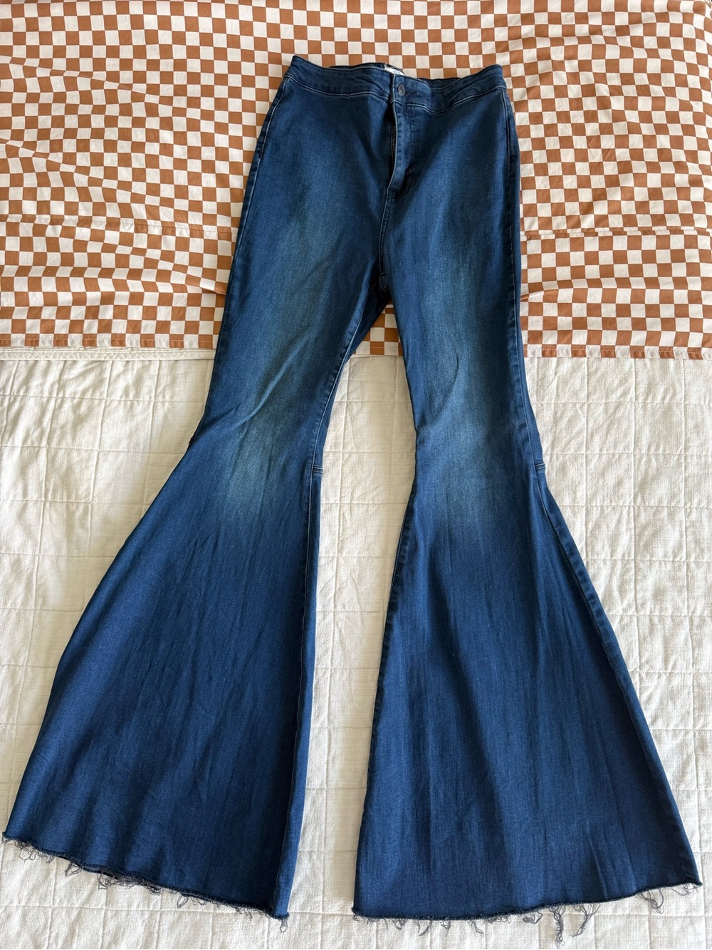 We The Free Dark Indigo Flare Jeans